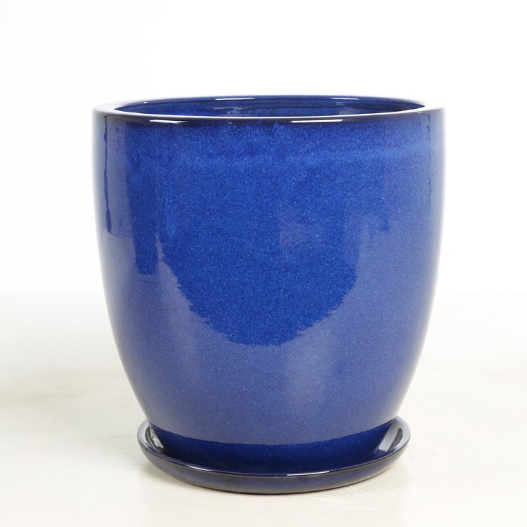 Soucoupe pour pot de fleurs céramique Ø 45 cm bleu - HORNBACH